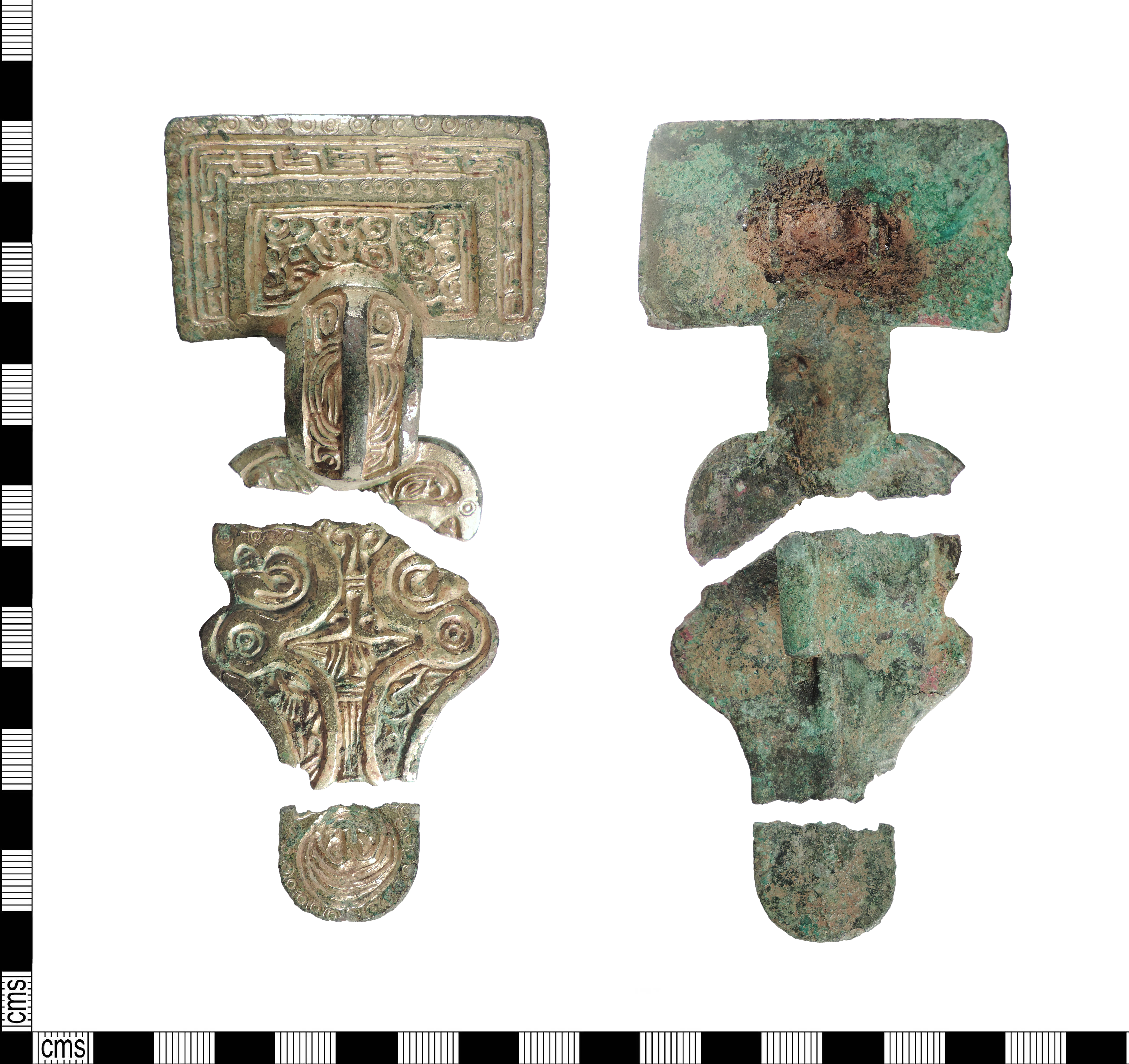 <div class='fn'> Anglo-Saxon gilt copper alloy Great Square Headed brooch</div>
