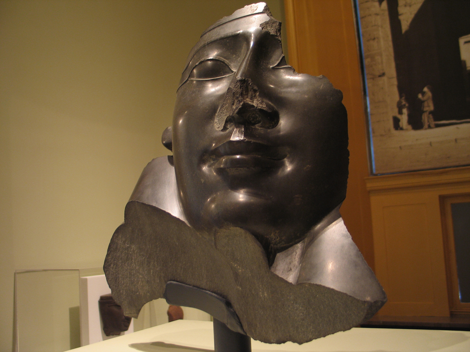 Face and Shoulder from an Anthropoid Sarcophagus