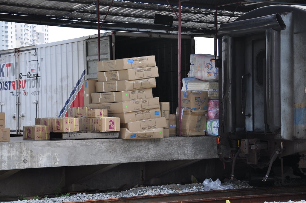 Parcels await loading